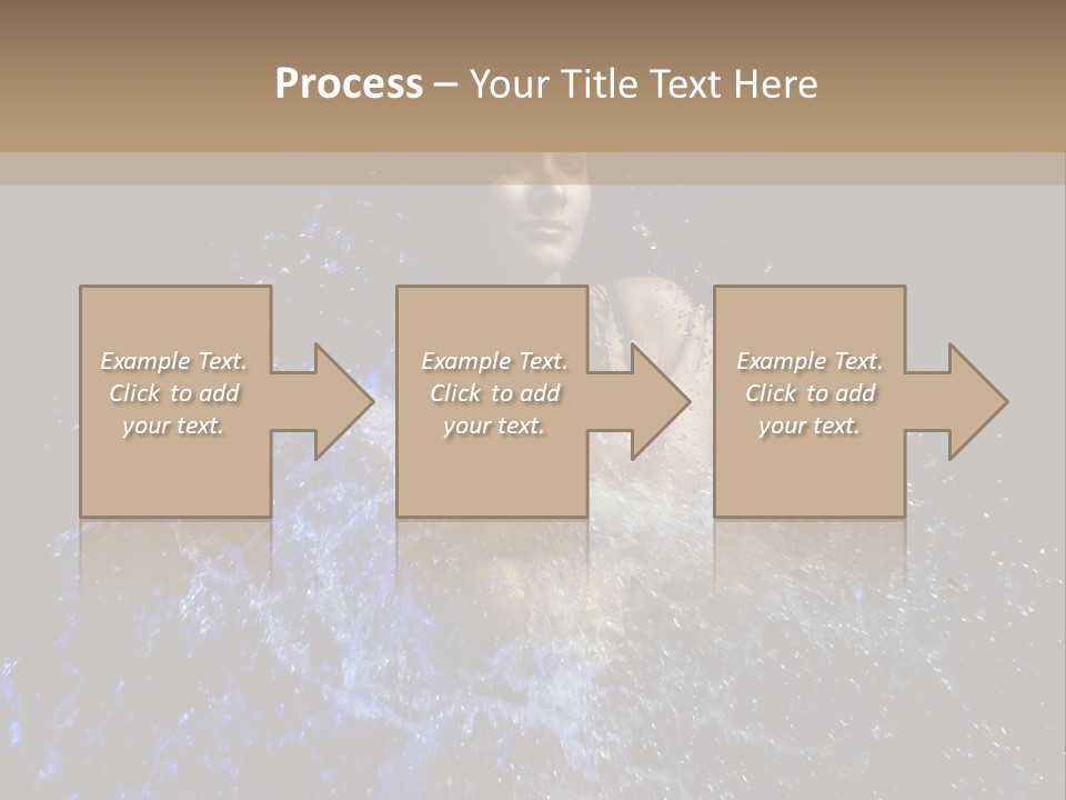 Girl In A Water PowerPoint Template