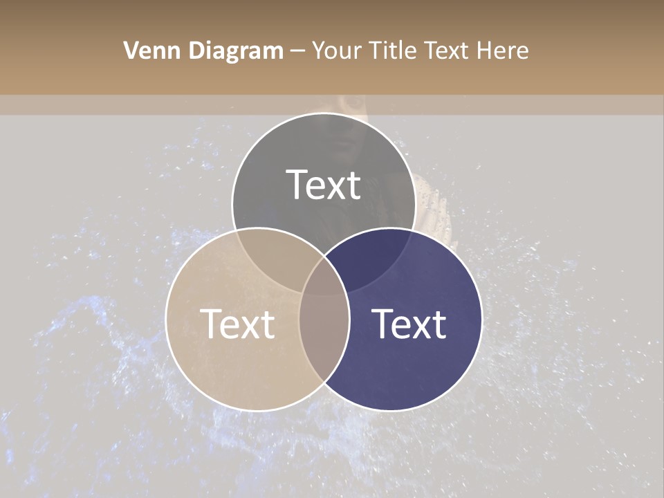 Girl In A Water PowerPoint Template