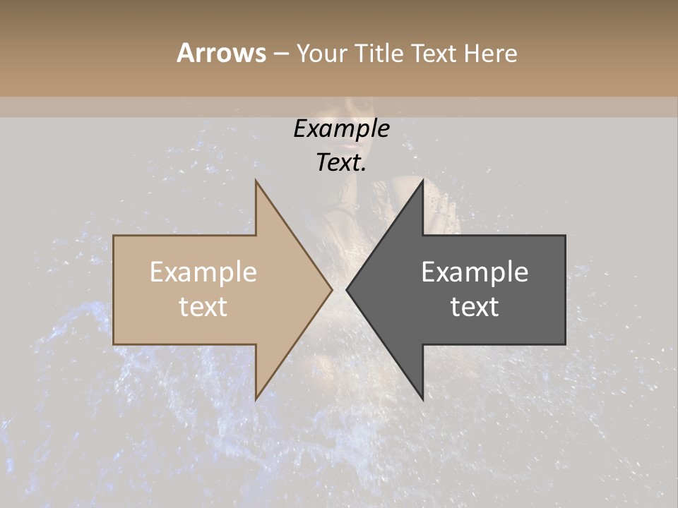 Girl In A Water PowerPoint Template