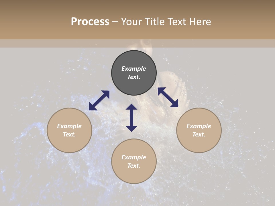 Girl In A Water PowerPoint Template