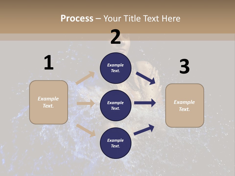 Girl In A Water PowerPoint Template