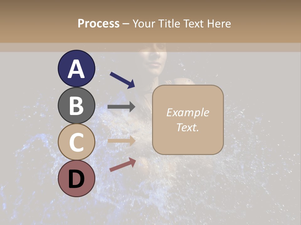 Girl In A Water PowerPoint Template