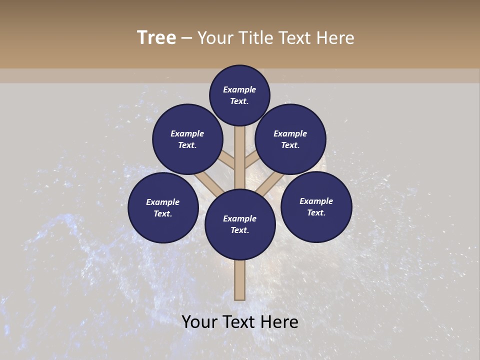 Girl In A Water PowerPoint Template