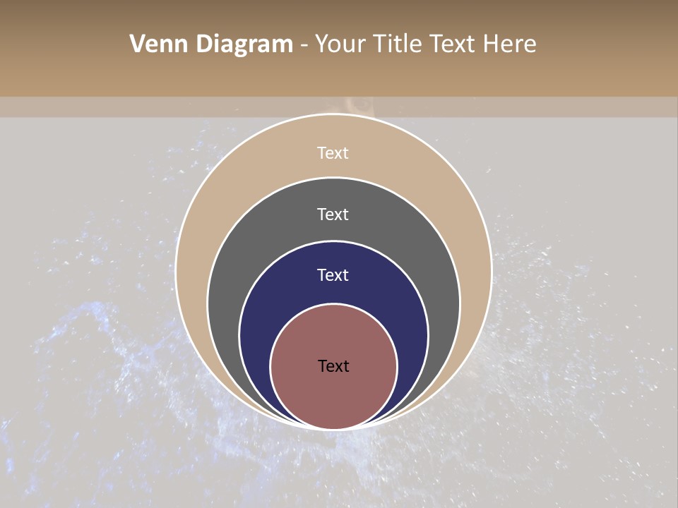 Girl In A Water PowerPoint Template