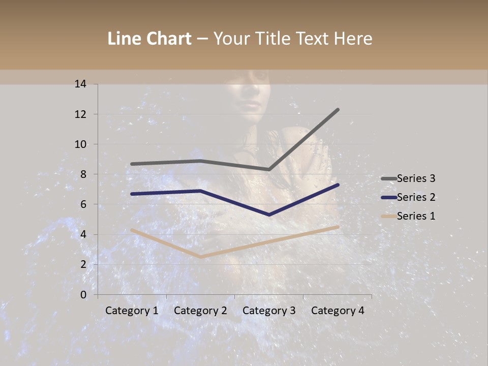 Girl In A Water PowerPoint Template