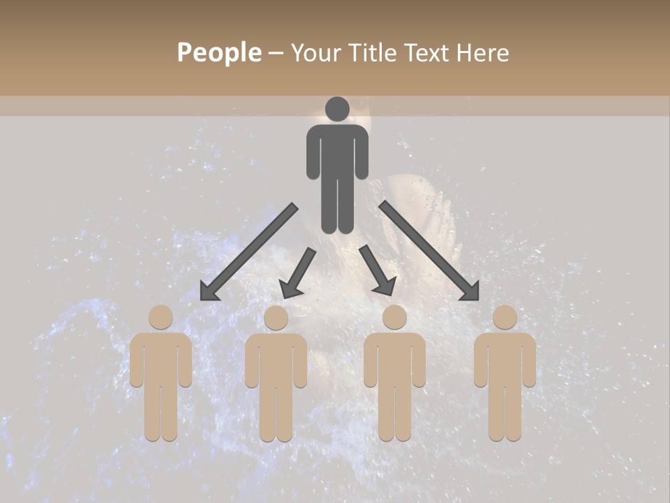 Girl In A Water PowerPoint Template