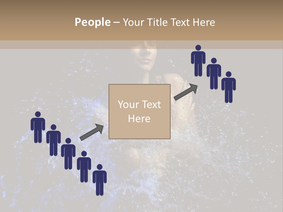 Girl In A Water PowerPoint Template