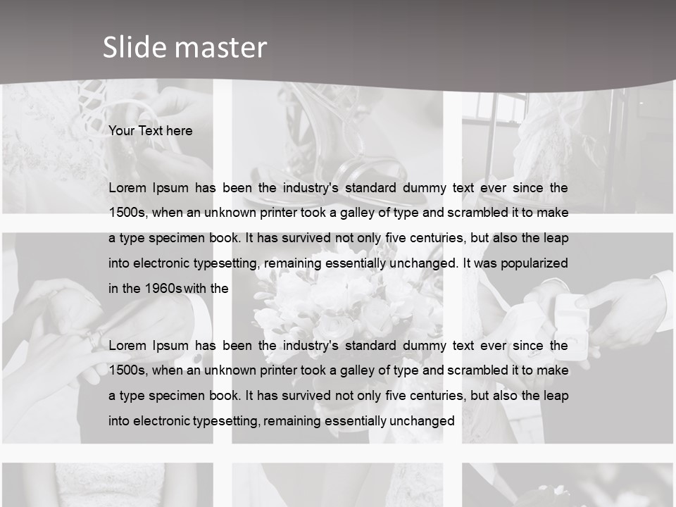 Wedding Collage Backgrounds PowerPoint Template