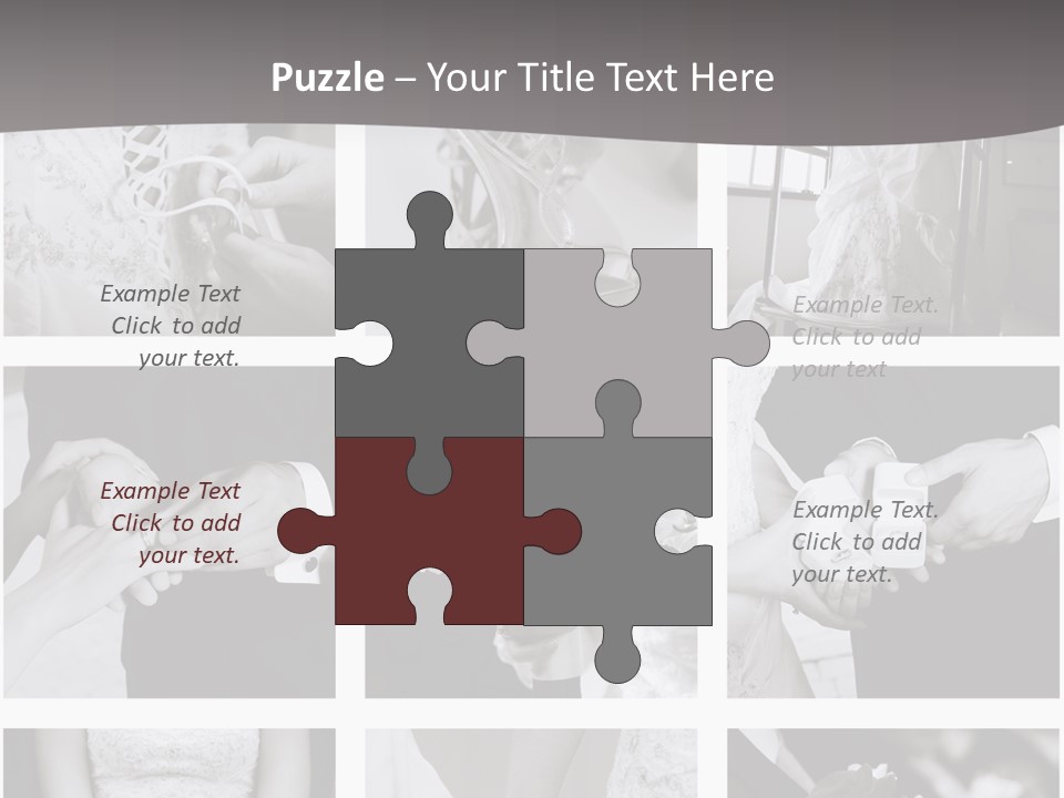 Wedding Collage Backgrounds PowerPoint Template