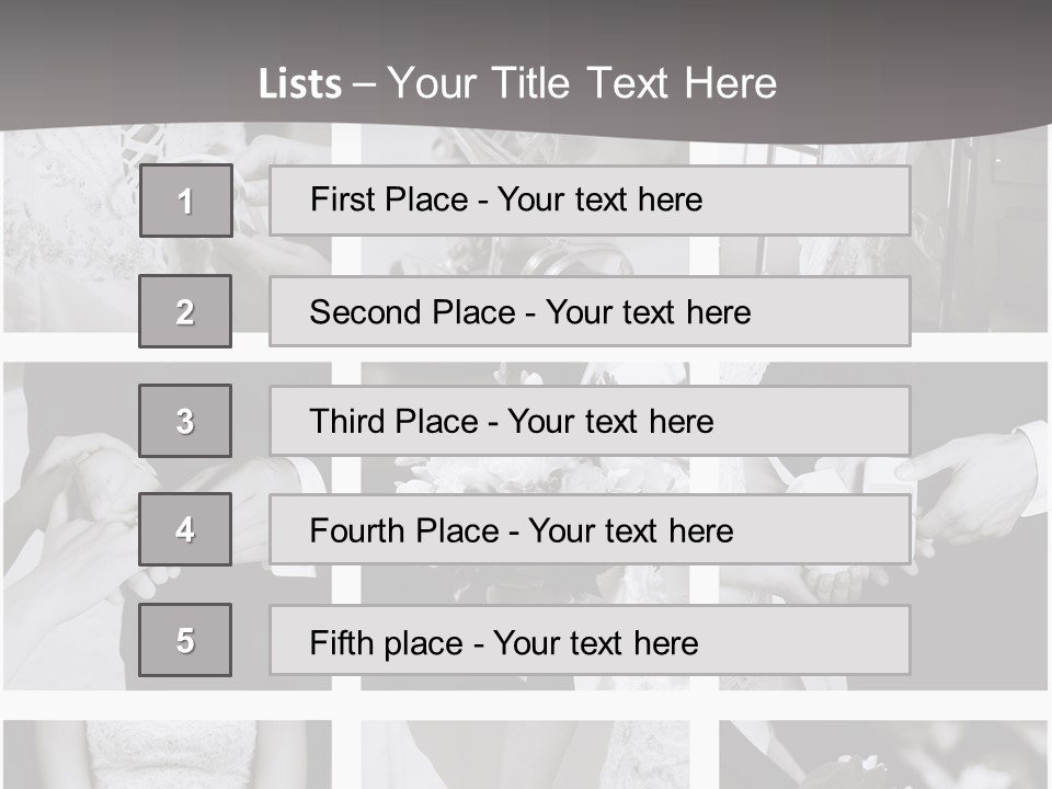 Wedding Collage Backgrounds PowerPoint Template