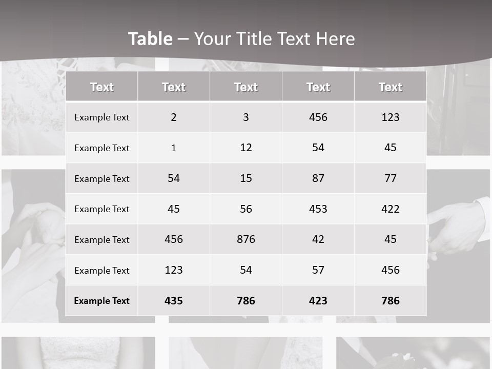 Wedding Collage Backgrounds PowerPoint Template