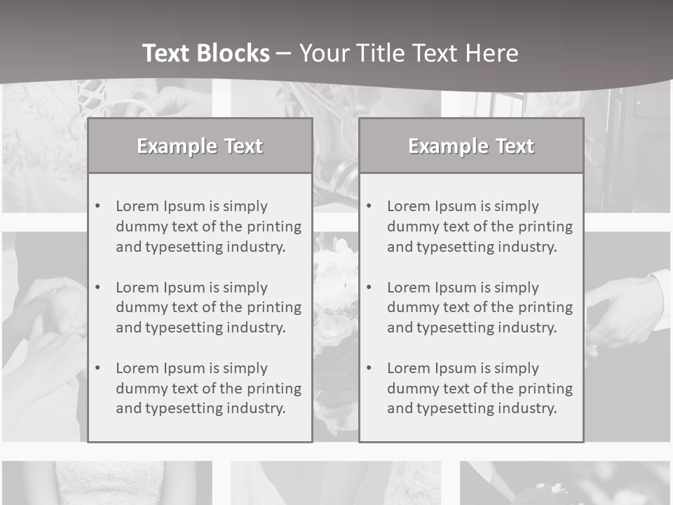 Wedding Collage Backgrounds PowerPoint Template