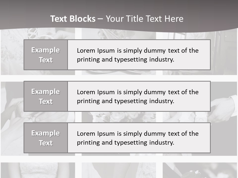 Wedding Collage Backgrounds PowerPoint Template