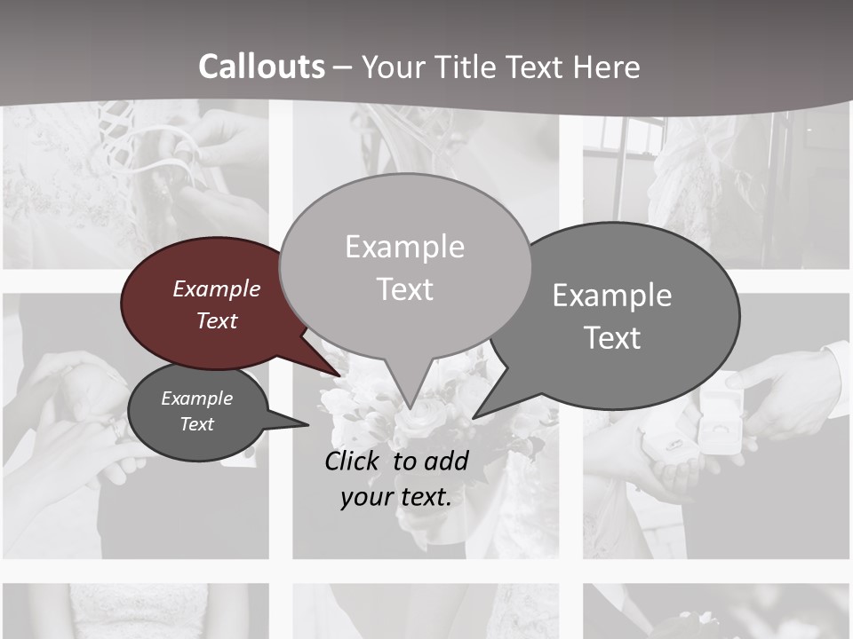 Wedding Collage Backgrounds PowerPoint Template