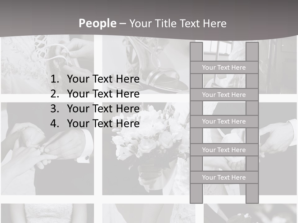 Wedding Collage Backgrounds PowerPoint Template