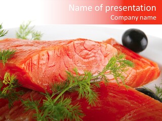 Seafood Object Refreshment PowerPoint Template