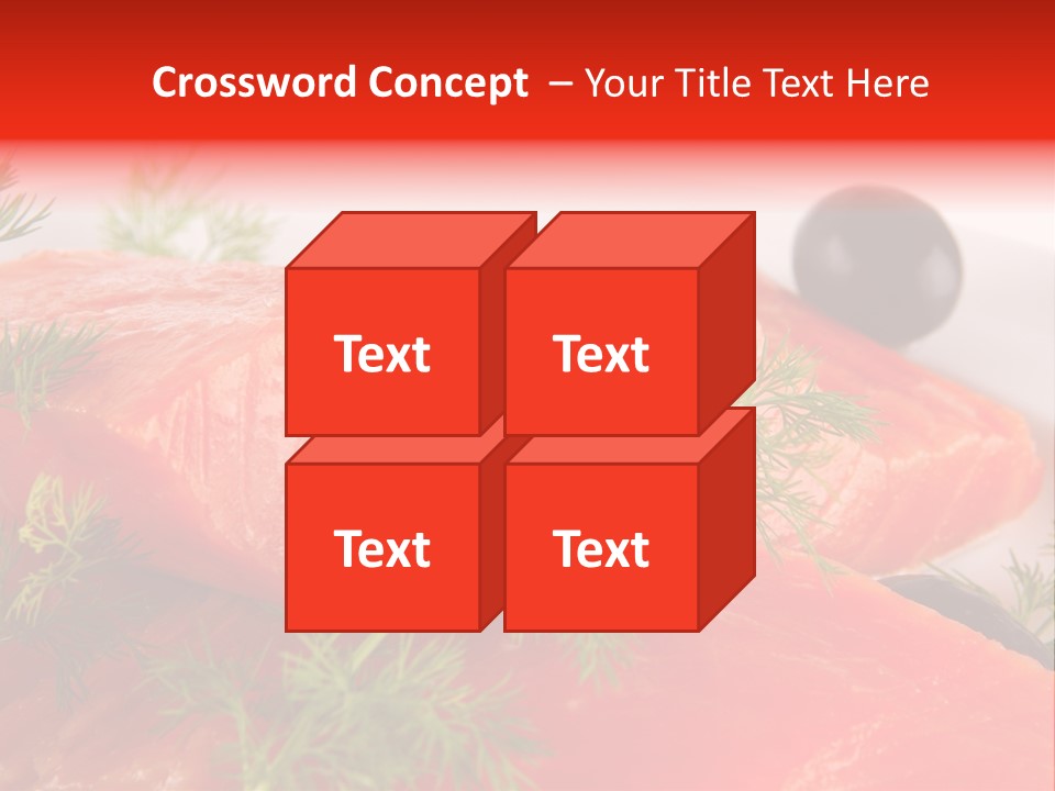 Seafood Object Refreshment PowerPoint Template