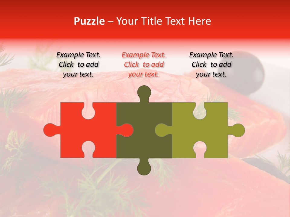 Seafood Object Refreshment PowerPoint Template