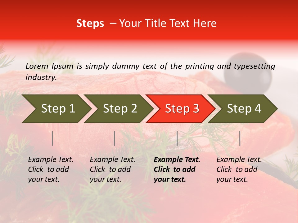 Seafood Object Refreshment PowerPoint Template