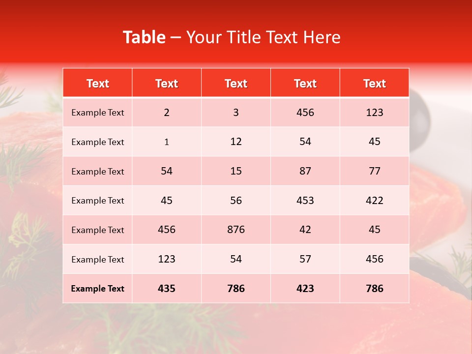 Seafood Object Refreshment PowerPoint Template