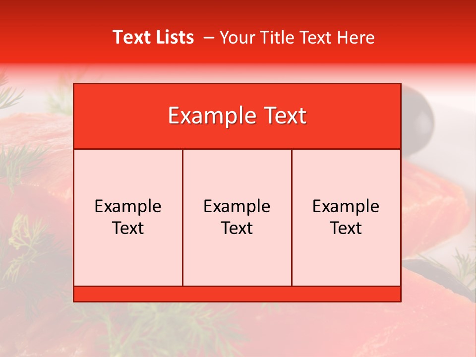 Seafood Object Refreshment PowerPoint Template