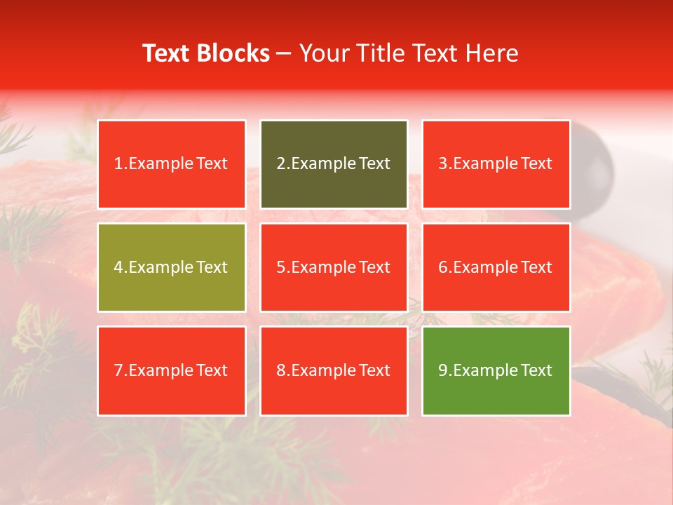 Seafood Object Refreshment PowerPoint Template