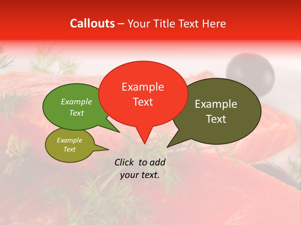 Seafood Object Refreshment PowerPoint Template