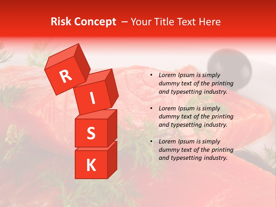 Seafood Object Refreshment PowerPoint Template