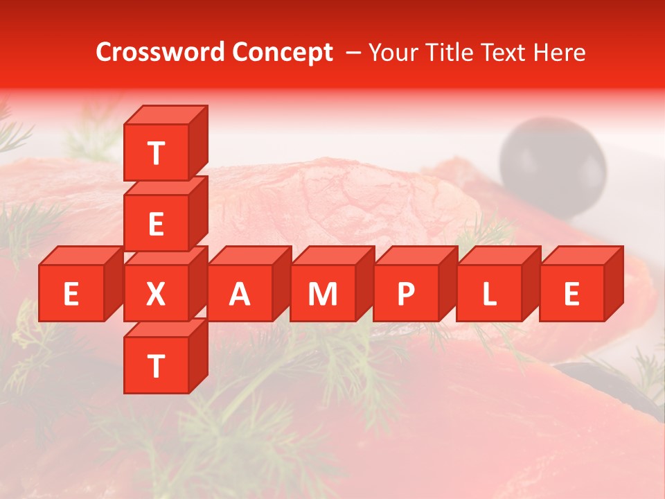 Seafood Object Refreshment PowerPoint Template