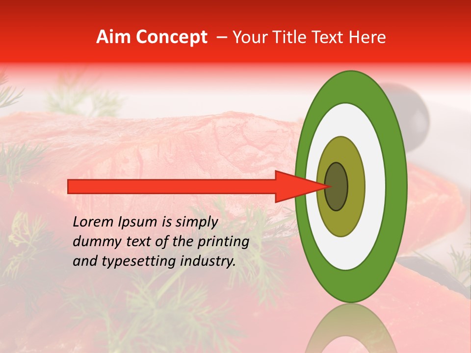 Seafood Object Refreshment PowerPoint Template