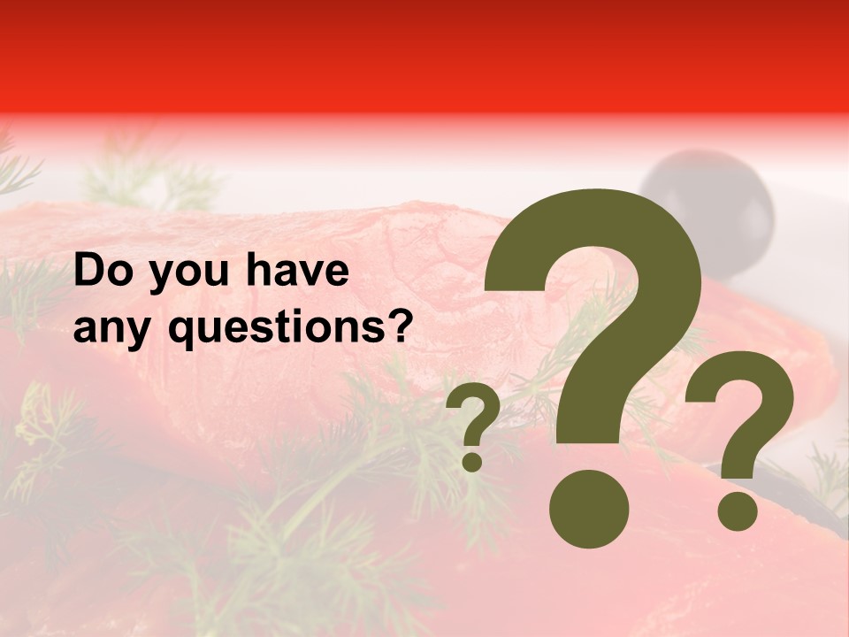 Seafood Object Refreshment PowerPoint Template