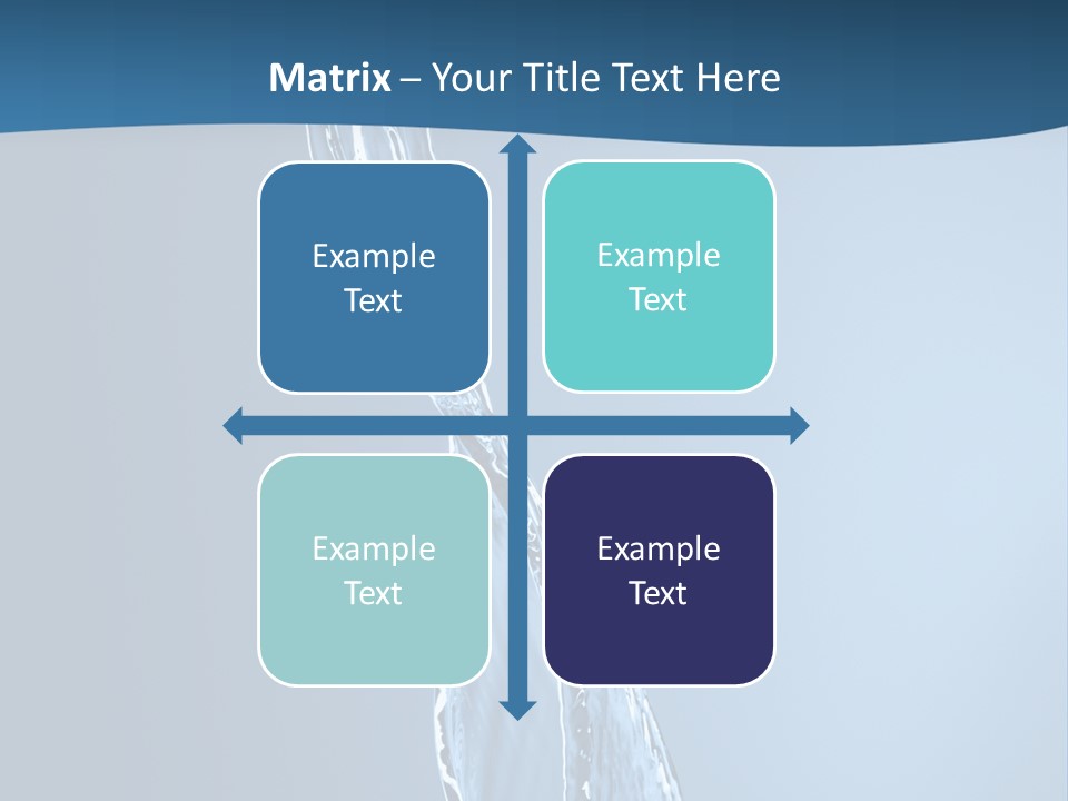 Shot Fresh Blue PowerPoint Template