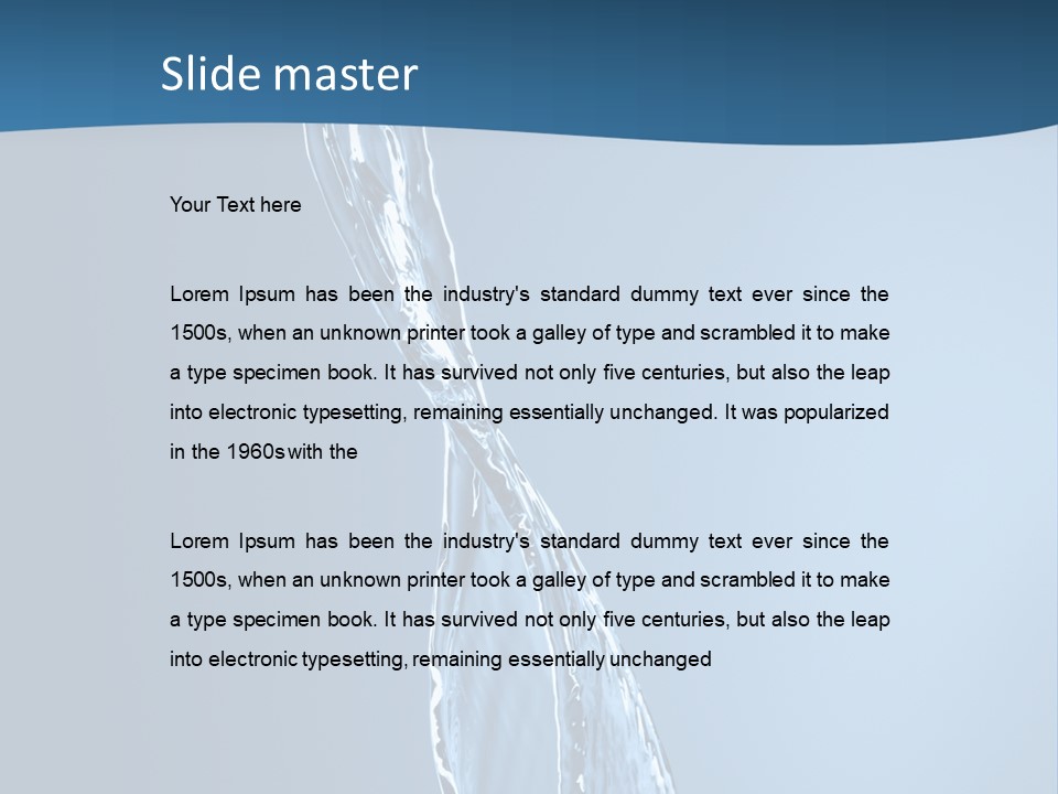 Shot Fresh Blue PowerPoint Template