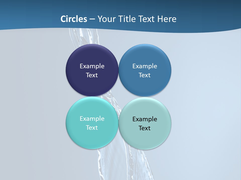 Shot Fresh Blue PowerPoint Template