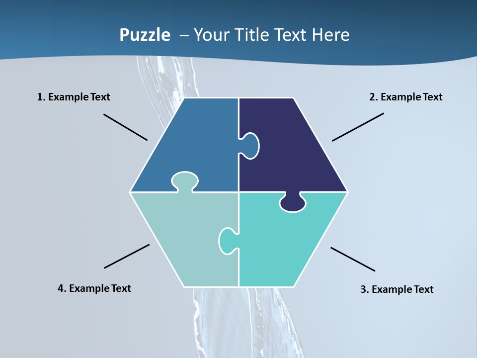 Shot Fresh Blue PowerPoint Template