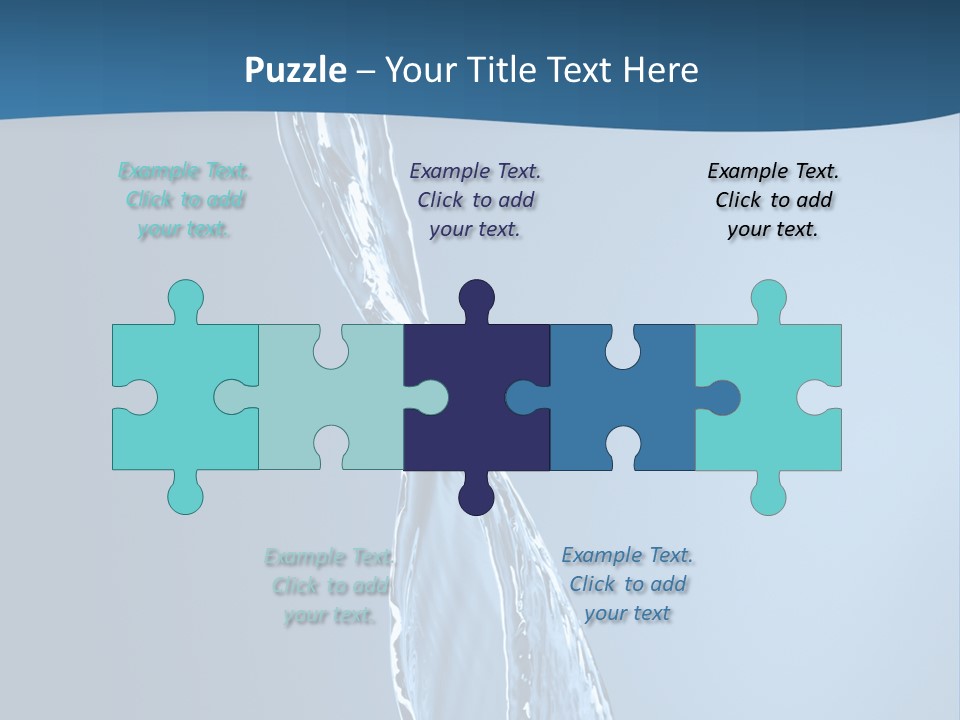 Shot Fresh Blue PowerPoint Template