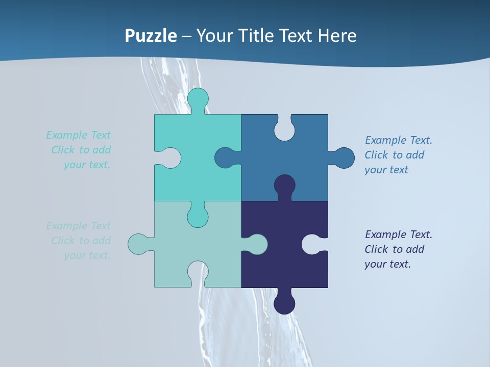 Shot Fresh Blue PowerPoint Template