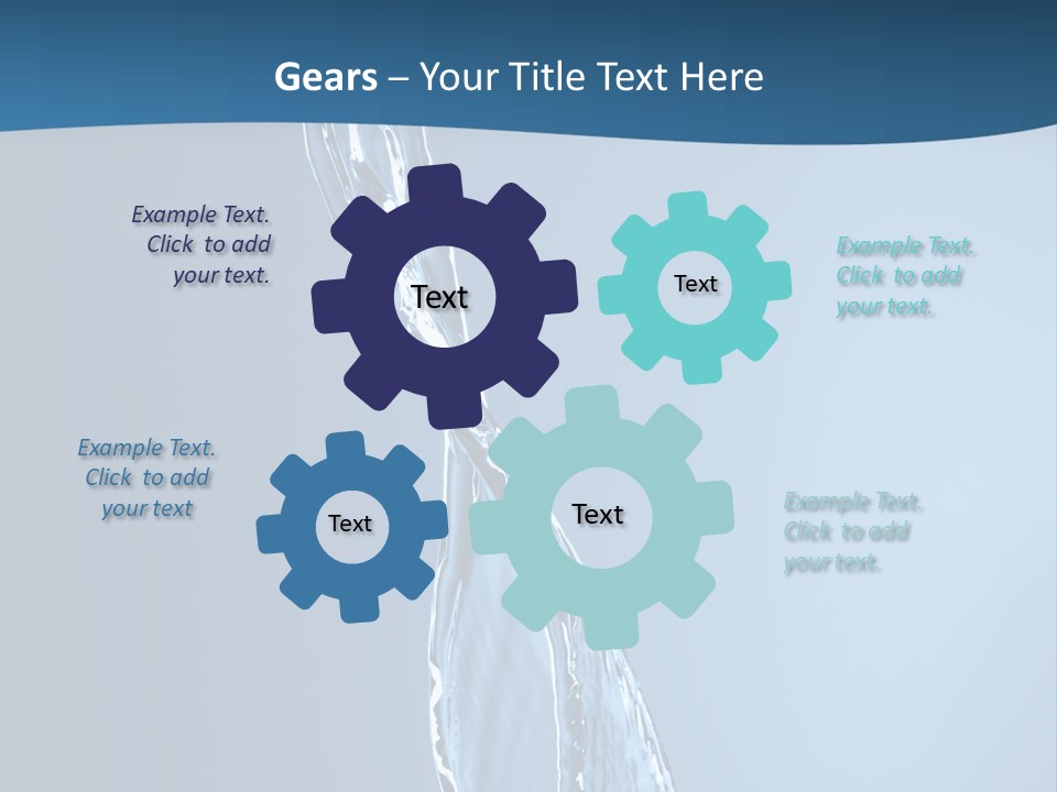 Shot Fresh Blue PowerPoint Template