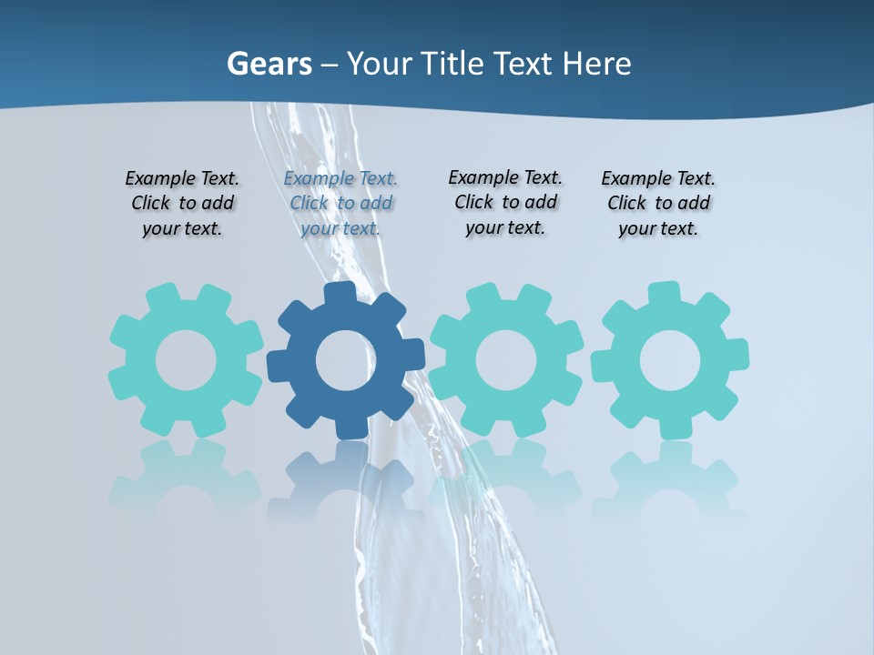 Shot Fresh Blue PowerPoint Template