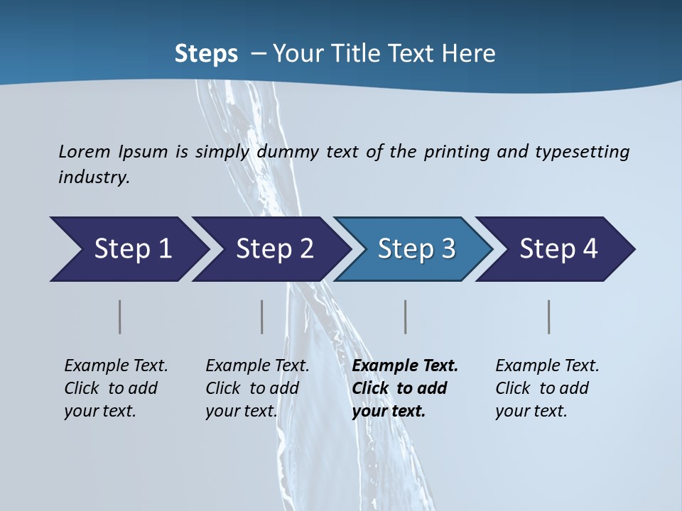 Shot Fresh Blue PowerPoint Template