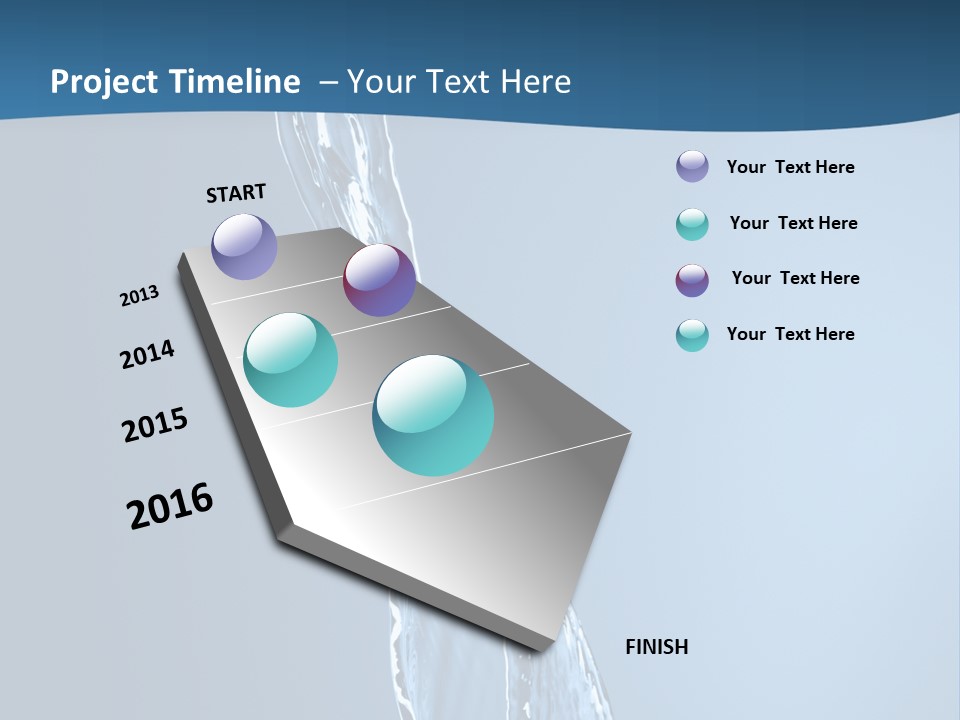 Shot Fresh Blue PowerPoint Template