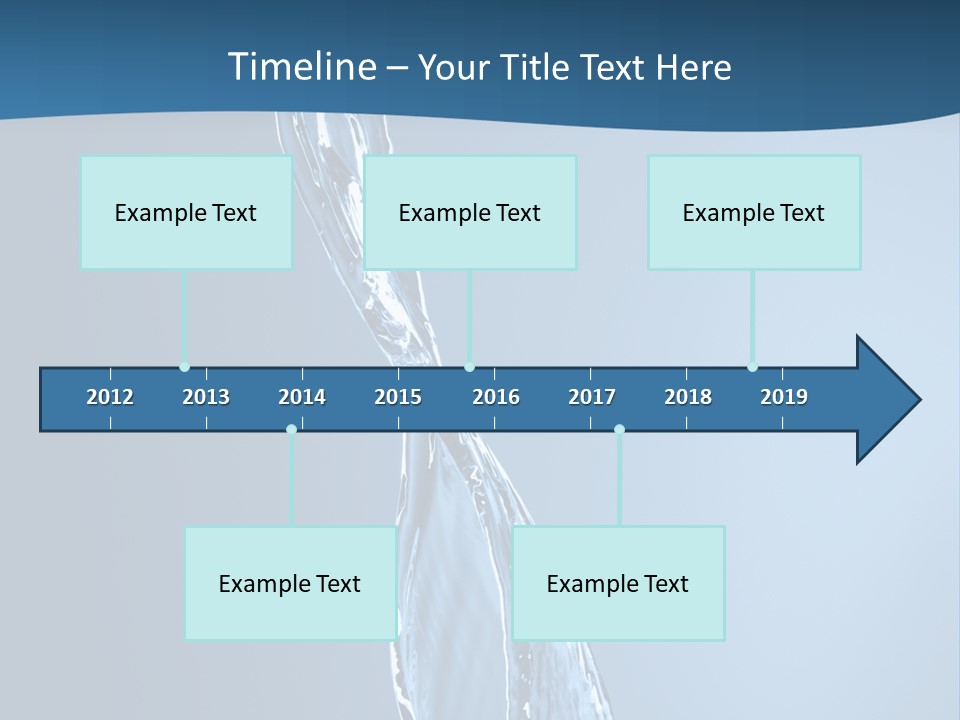 Shot Fresh Blue PowerPoint Template