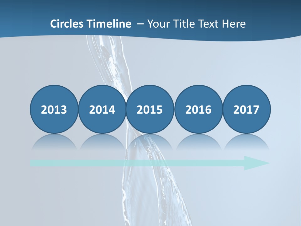 Shot Fresh Blue PowerPoint Template