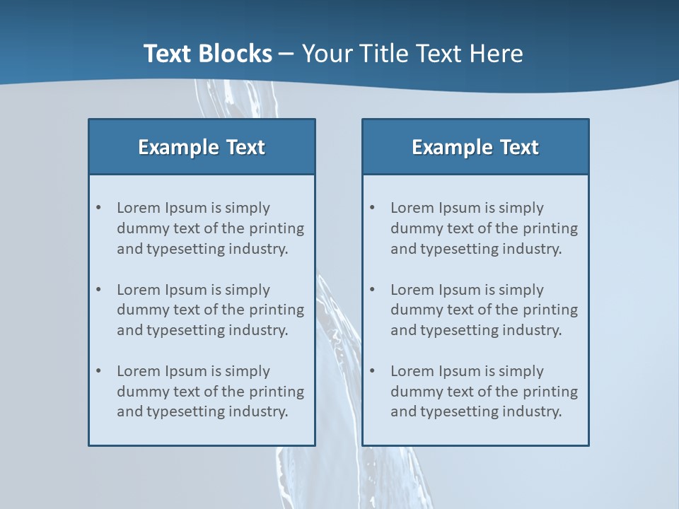 Shot Fresh Blue PowerPoint Template