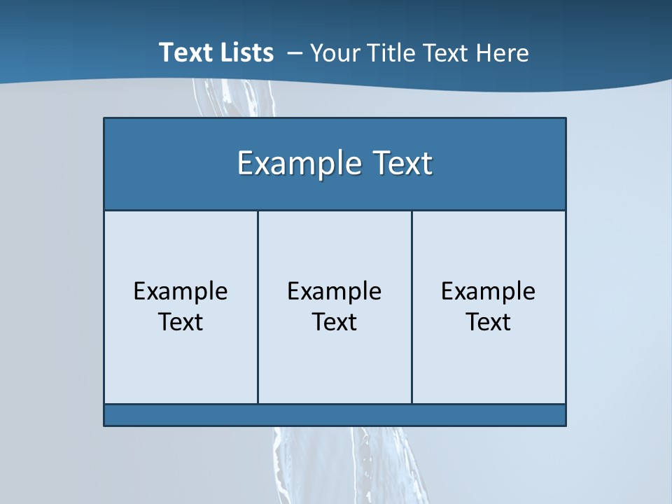 Shot Fresh Blue PowerPoint Template