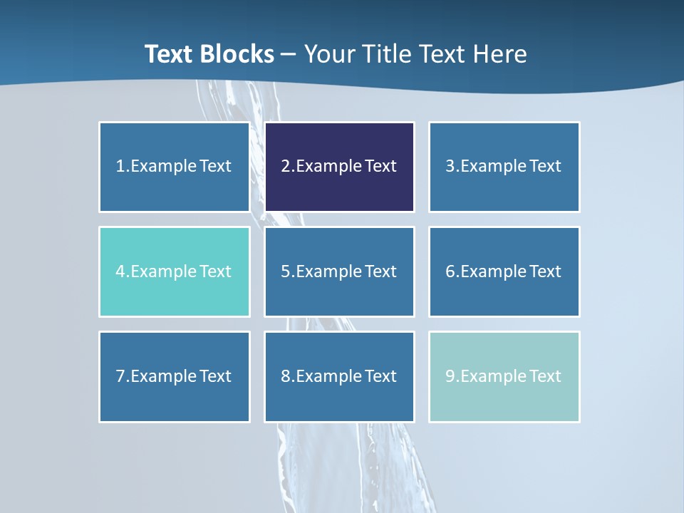 Shot Fresh Blue PowerPoint Template