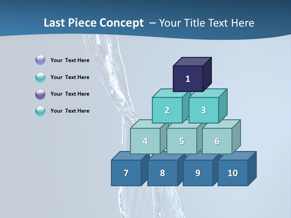 Shot Fresh Blue PowerPoint Template