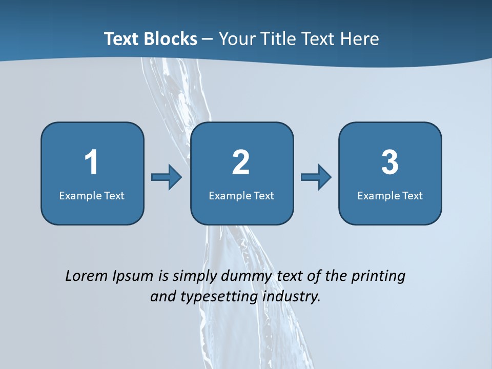 Shot Fresh Blue PowerPoint Template