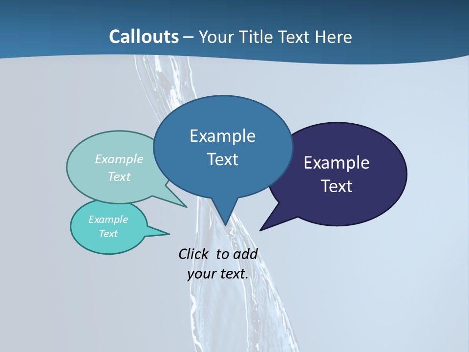 Shot Fresh Blue PowerPoint Template