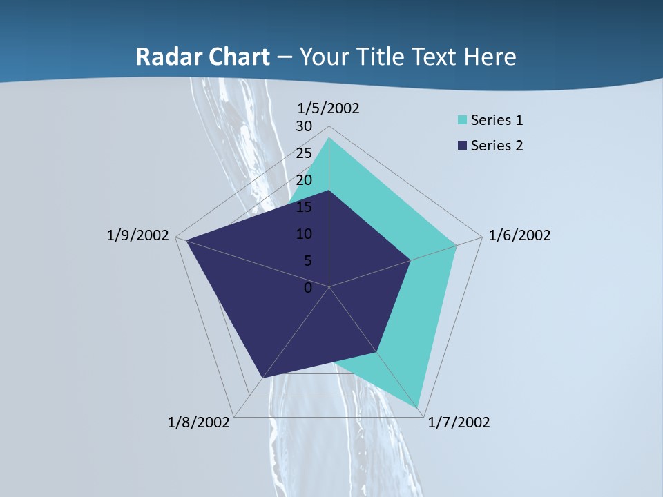Shot Fresh Blue PowerPoint Template